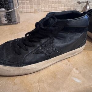Golden Goose Black High-Top Sneakers